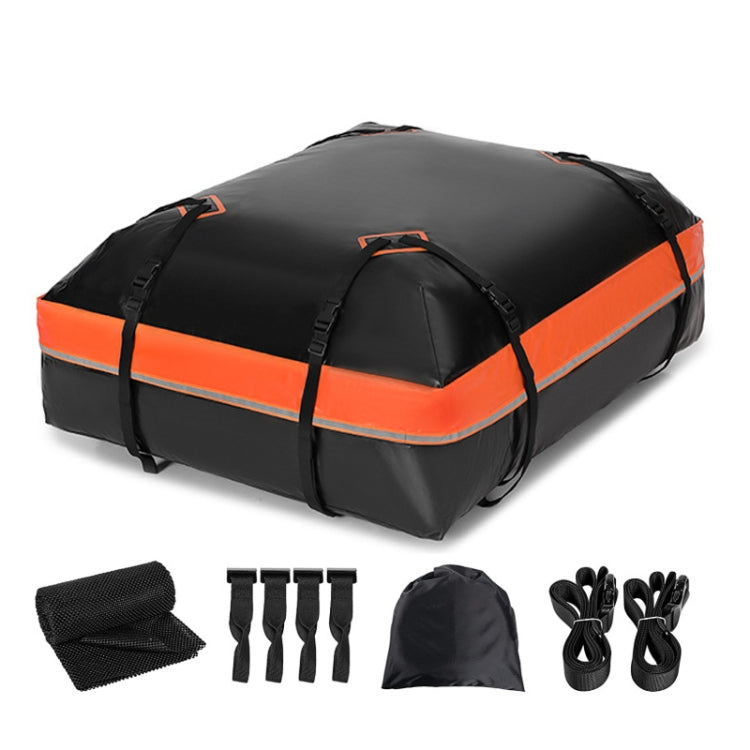 15 Cubic Feet Waterproof Car Roof Storage Luggage Bag(Black) - Roof Racks by PMC TechLife | Online Shopping South Africa | PMC TechLife | Buy Now Pay Later Mobicred