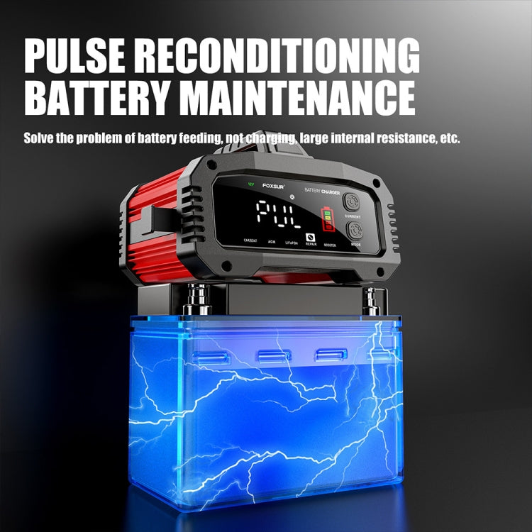 FOXSUR 25A 12V/24V Portable High-Power Car Ship Motorcycle Charger(EU Plug) - free shipping - PMC TechLife - Order now!