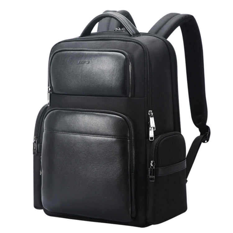 Bopai 61-125031 Large-capacity First-layer Cowhide Business Laptop Backpack With USB+Type-C Port(Black) - free shipping - PMC Jewellery - Order now!