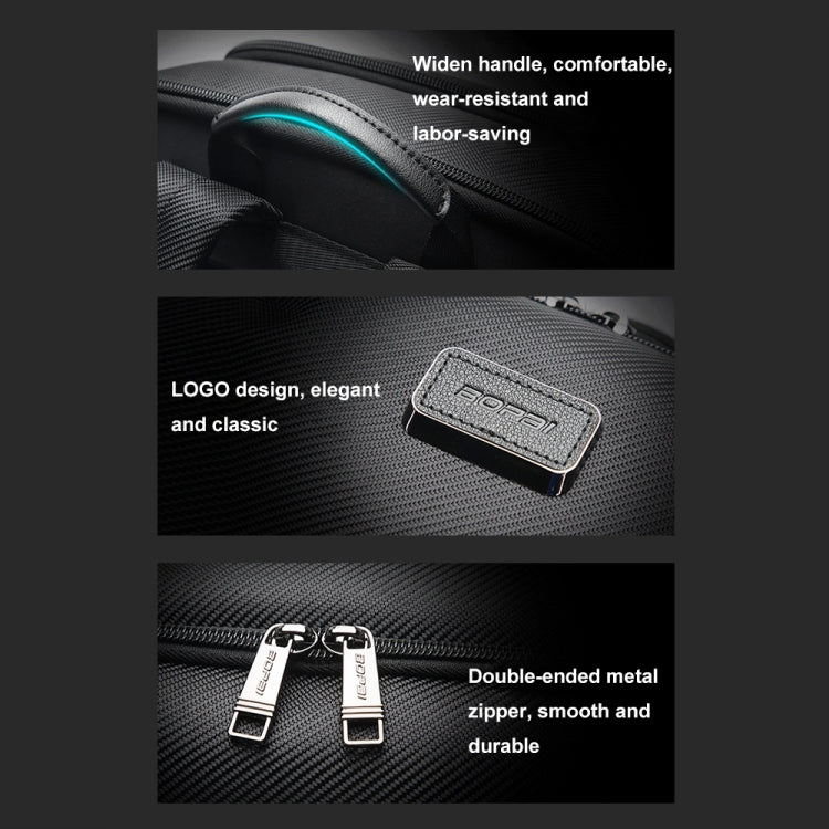 Bopai 61-123561 Large Capacity Business Trip Laptop Backpack(Black) - free shipping - PMC Jewellery - Order now!