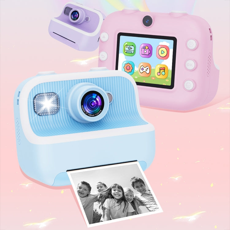 M8 2.4-Inch 1080P HD 2400W Pixel Dual-Camera Children Thermal Printing Camera, Color: Blue+32GB - Children Cameras by PMC TechLife | Online Shopping South Africa | PMC TechLife | Buy Now Pay Later Mobicred