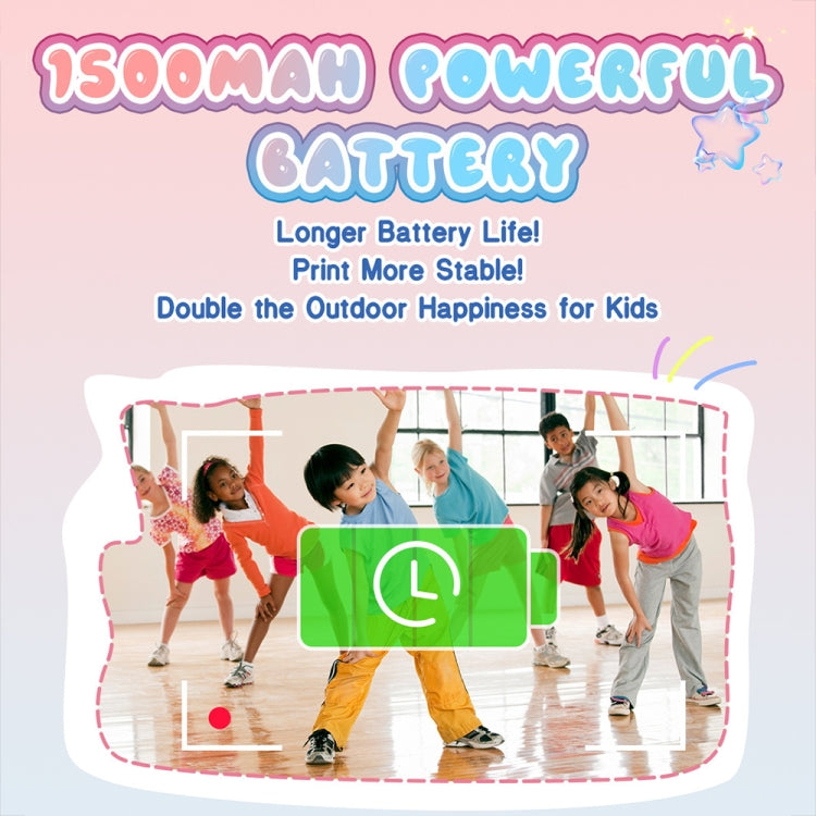 M8 2.4-Inch 1080P HD 2400W Pixel Dual-Camera Children Thermal Printing Camera, Color: Blue+32GB - Children Cameras by PMC TechLife | Online Shopping South Africa | PMC TechLife | Buy Now Pay Later Mobicred