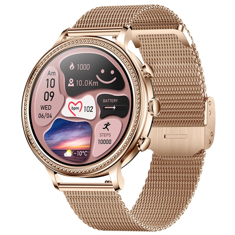V60 1.39 Inch Health Monitoring Multifunctional Waterproof Bluetooth Call Smart Watch, Color: Gold Steel - Smart Watches by PMC TechLife | Online Shopping South Africa | PMC TechLife | Buy Now Pay Later Mobicred