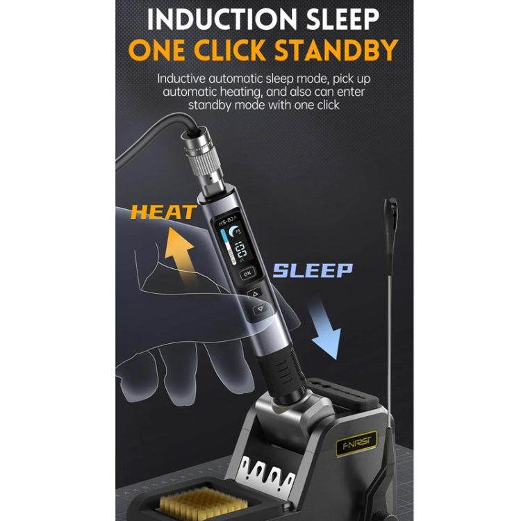 FNIRSI Portable Constant Temperature Soldering Iron Set, Model: HS-02A Standard 6 Head - free shipping - PMc TechLife - Order now!