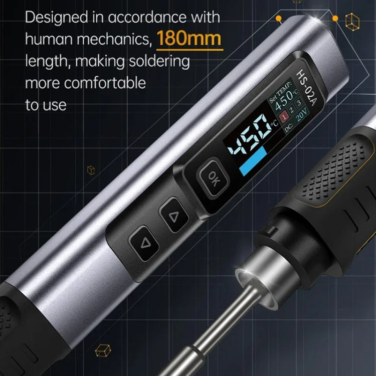 FNIRSI Portable Constant Temperature Soldering Iron Set, Model: HS-02B Standard 3 Head - free shipping - PMc TechLife - Order now!