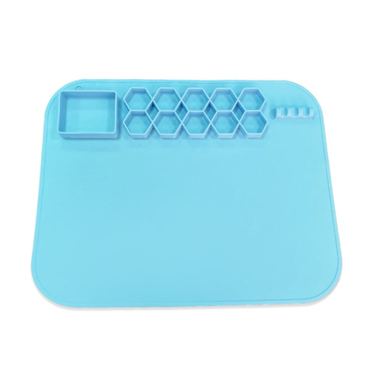 40 x 50cm Square Silicone Painting Pad  Art Mat for Drawing Clay(Sky Blue) - free shipping - PMc TechLife - Order now!