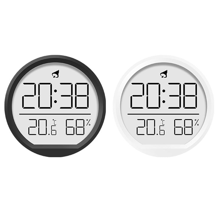 Slim Magnetic Thermometer And Hygrometer Clock Home Wall-Mounted Electronic Clock(White) - Wall Clock by PMc TechLife | Online Shopping South Africa | PMc TechLife | Buy Now Pay Later Mobicred