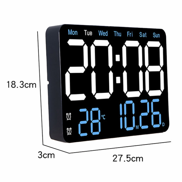 Multifunctional LED Digital Display Electronic Wall Clock Living Room Silent Alarm Clock, Color: Colorful - Wall Clock by PMc TechLife | Online Shopping South Africa | PMc TechLife | Buy Now Pay Later Mobicred