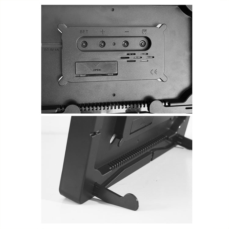 Multifunctional LED Digital Display Electronic Wall Clock Living Room Silent Alarm Clock, Color: Orange - Wall Clock by PMc TechLife | Online Shopping South Africa | PMc TechLife | Buy Now Pay Later Mobicred