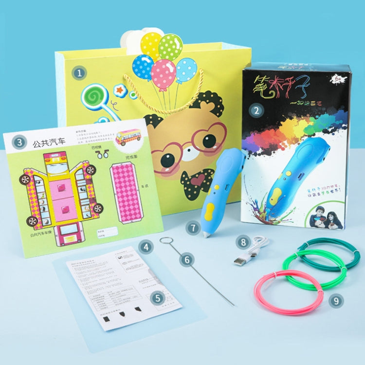 Infrared Sensing Low-temperature 3D Printing Pen Children DIY Graffiti Painting Pen(1000 mAh-Blue) - 3D Printer by PMC TechLife | Online Shopping South Africa | PMC TechLife | Buy Now Pay Later Mobicred