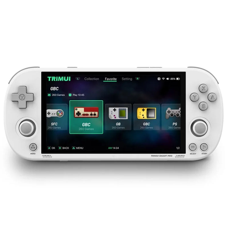 Trimui Smart Pro 4.96 Inch IPS Screen Handheld Game Console Open Source Linux System 256G(White) - free shipping - PMC Jewellery - Order now!