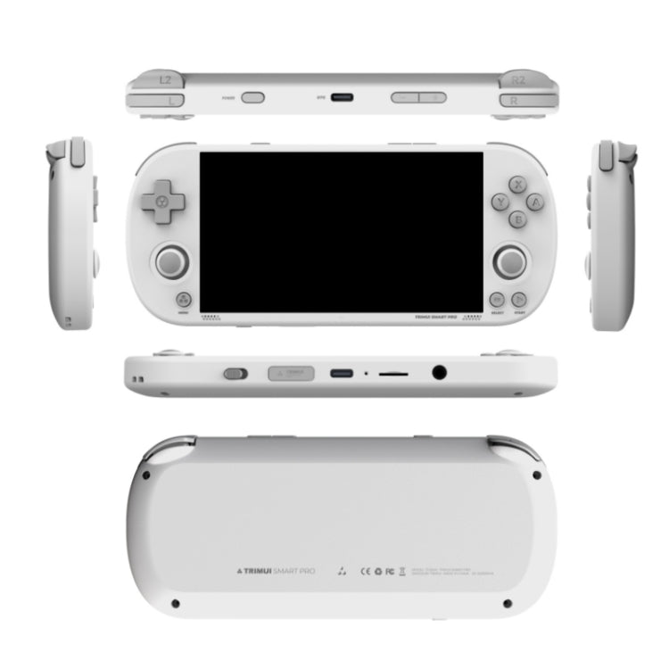 Trimui Smart Pro 4.96 Inch IPS Screen Handheld Game Console Open Source Linux System 256G(White) - free shipping - PMC Jewellery - Order now!