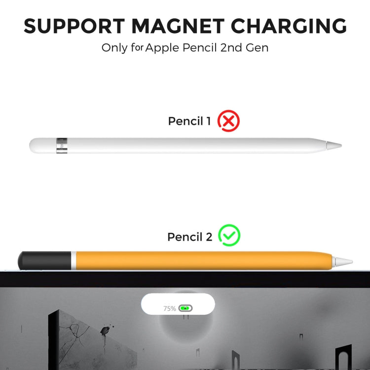 For Apple Pencil 2 AhaStyle JY16-2 Silicone Case Retro Non-slip and Anti-drop Pen Cover(Midnight Blue) - free shipping - PMC Jewellery - Order now!