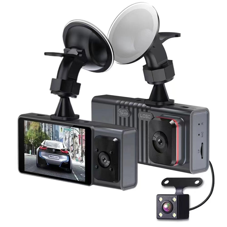 3 Camera Lens 3-inch IPS Screen WiFi Car Dash Cam 1080P Night Vision Dash Camera for Cars 32G - Car DVRs by PMC TechLife | Online Shopping South Africa | PMC TechLife | Buy Now Pay Later Mobicred
