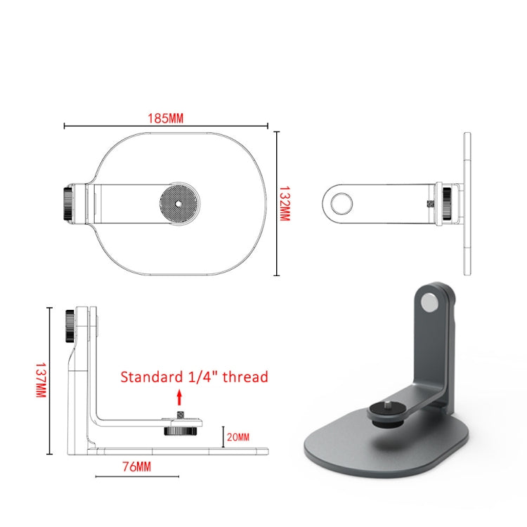 Projector 360 Degree Rotating Bracket Projection Flip Stand(White) - free shipping - PMC Jewellery - Order now!