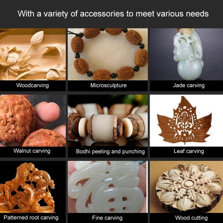 VICOVER Small Adjustable Speed Electrical Grinder Set Jade Carving Pen Polishing Tool EU Plug, Model: 147pcs Parts+Soft Shaft - free shipping - PMC TechLife - Order now!