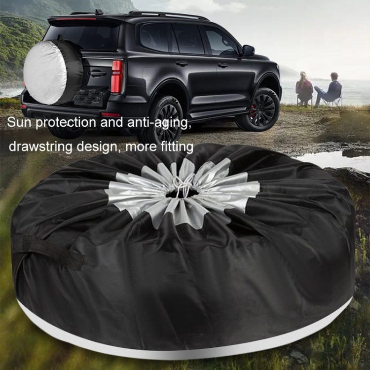 4pcs 65x37cm 210D Oxford Cloth Car Waterproof Dirt-resistant Tire Protective Cover - Window Foils & Solar Protection by PMC TechLife | Online Shopping South Africa | PMC TechLife | Buy Now Pay Later Mobicred