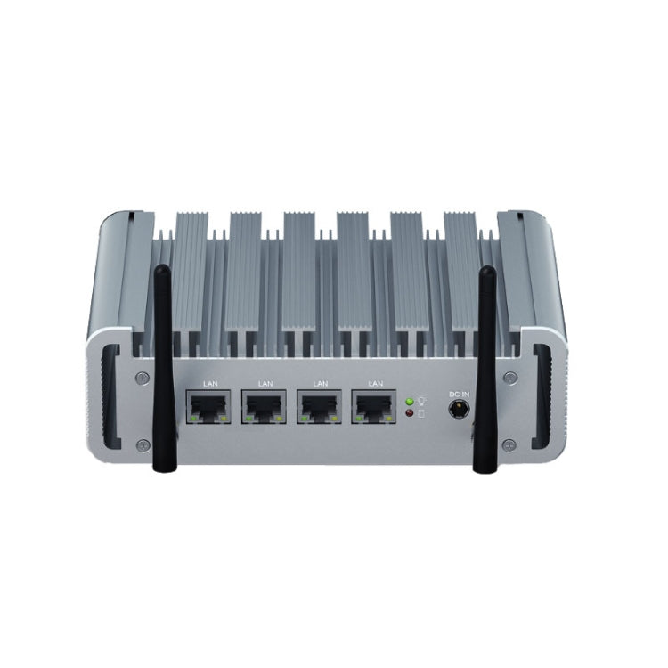 HYSTOU P09B-J4125-4L 8GB DDR4+128GB SSD Industrial Computer Soft Route From 2.5G Multi -Network HTPC Server Mini Console(With UK Adapter) - free shipping - PMc TechLife - Order now!