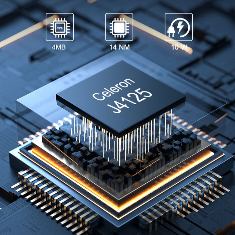 HYSTOU P09B-J4125-4L 8GB DDR4+128GB SSD Industrial Computer Soft Route From 2.5G Multi -Network HTPC Server Mini Console(With US Adapter) - free shipping - PMc TechLife - Order now!