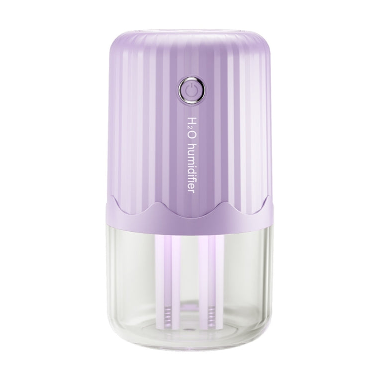 T06 Large-Capacity Atmosphere Night Light Household Dual Spray Air Humidifier, Color: Purple Plug-in - free shipping - PMC TechLife - Order now!