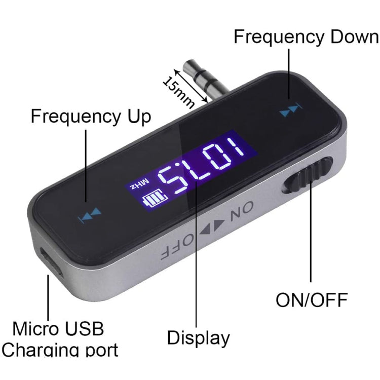 FM-01 3.5mm Music Audio FM Transmitter Mini Wireless Car MP3 Player - free shipping - PMC TechLife - Order now!