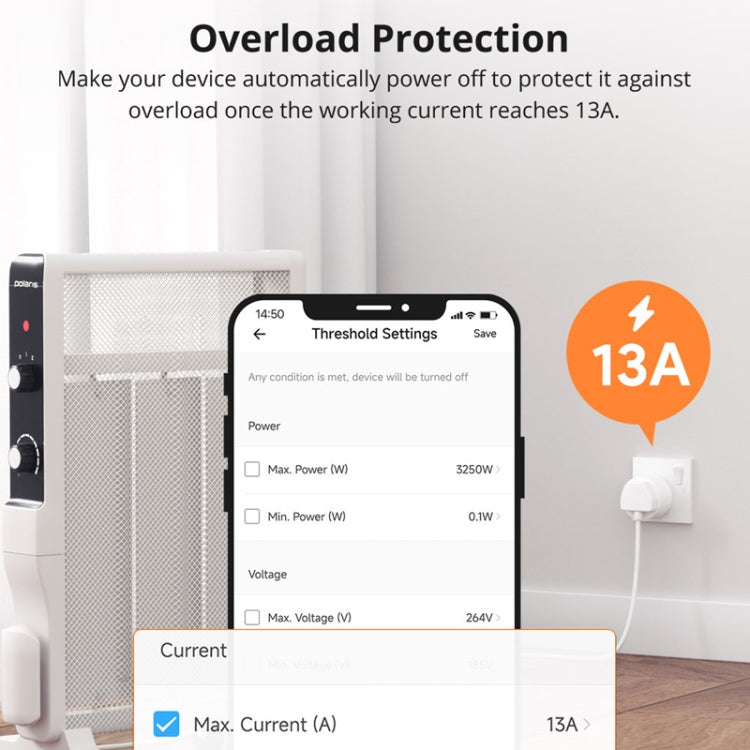 SONOFF S60TPG UK Plug Smart WiFi Socket Electricity Time Switching Voice Control - Smart Socket by SONOFF | Online Shopping South Africa | PMC TechLife | Buy Now Pay Later Mobicred