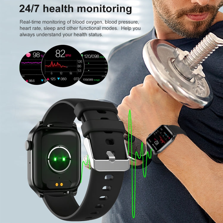 T12Pro 1.85-inch IP67 Waterproof Sports Health Monitoring Bluetooth Call Smart Watch(Black) - Smart Watches by PMC TechLife | Online Shopping South Africa | PMC TechLife | Buy Now Pay Later Mobicred