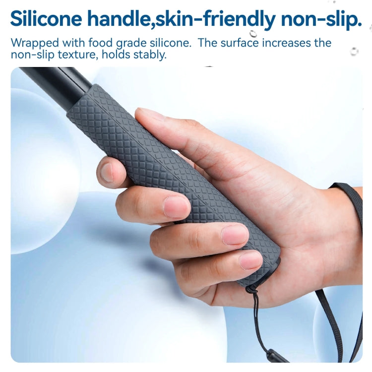 TELESIN WSS-001 65.4cm Aluminum Alloy Waterproof Ball Head Selfie Stick Diving Shooting Sports Camera Extension Stick - Extendable Pole by TELESIN | Online Shopping South Africa | PMC TechLife | Buy Now Pay Later Mobicred