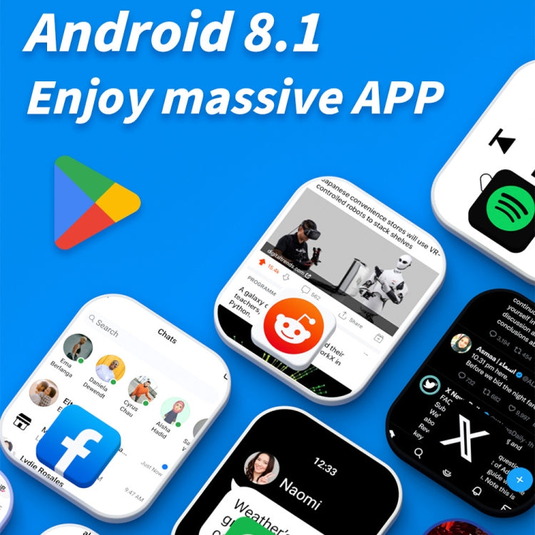 LOKMAT APPLLP 4 MAX 2.02-inch Android 8.1 Full Network Wifi Card Bluetooth Smart Watch(Navy Blue) - free shipping - PMC TechLife - Order now!