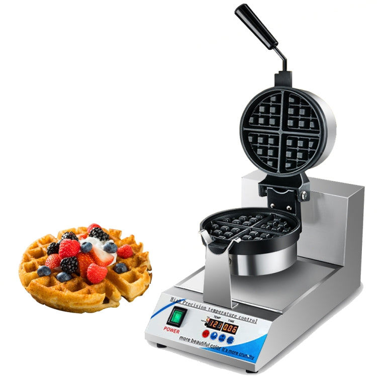 1200W  Commercial Waffle Maker Stainless Steel Rotatable Waffle Machine UK Plug - free shipping - PMC TechLife - Order now!