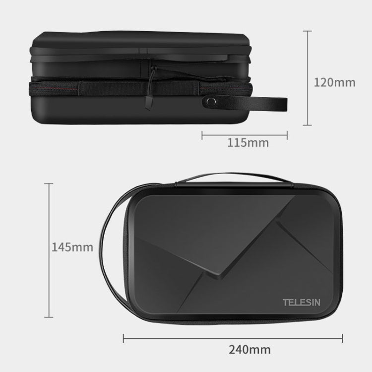 TELESIN GP-PRC-278-02 Upgraded Expanded Version Camera Portable Handheld Storage Bag Sports Camera Case - free shipping - PMC TechLife - Order now!