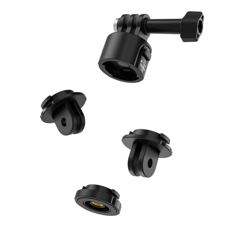 TELESIN CQM-001 Universal Magnetic Quick Release Adapter Kit For Sports Cameras(Black) - free shipping - PMC TechLife - Order now!