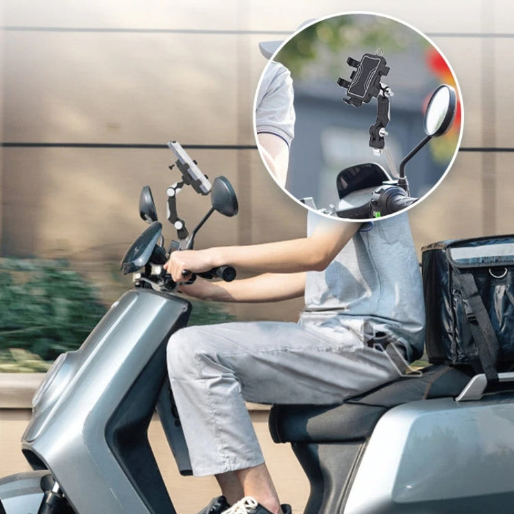 Motorcycle Bicycle Outdoor Cycling Navigation Phone Holder, Style: Handlebage Bracket - Holder by PMC TechLife | Online Shopping South Africa | PMC TechLife | Buy Now Pay Later Mobicred