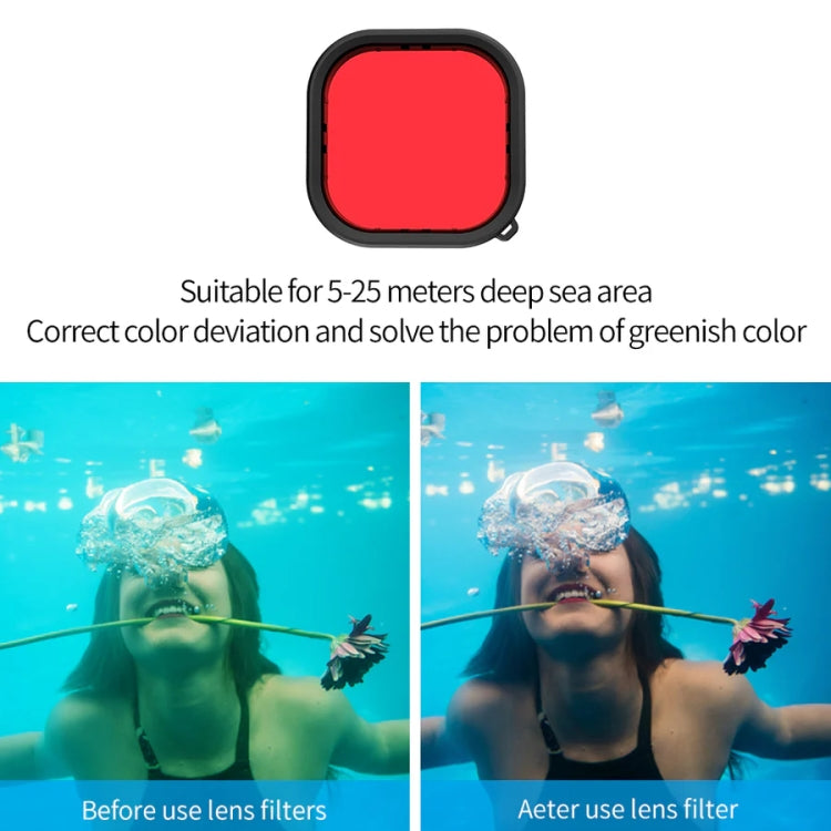 TELESIN GP-WTP-901 45m Diving Shell, For GoPro HERO12 Black / HERO11 Black / HERO10 Black / HERO9 Black Shell+Filter Set - free shipping - PMC TechLife - Order now!