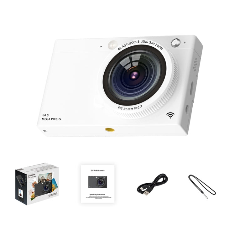 High-Definition CCD Digital Camera 64 Million WiFi Card Camera, Color: White - Video Cameras by PMC TechLife | Online Shopping South Africa | PMC TechLife | Buy Now Pay Later Mobicred