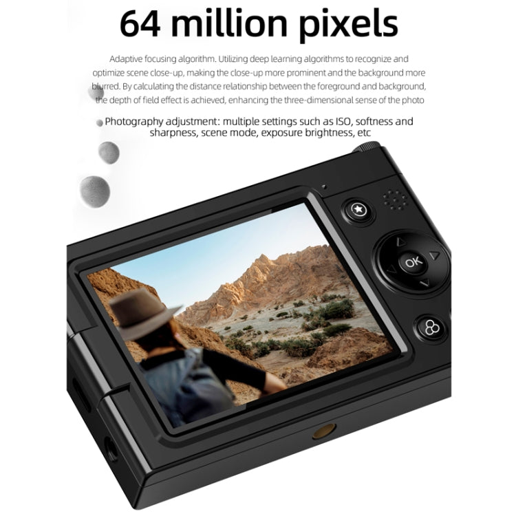 High-Definition CCD Digital Camera 64 Million WiFi Card Camera, Color: White + Microphone - Video Cameras by PMC TechLife | Online Shopping South Africa | PMC TechLife | Buy Now Pay Later Mobicred