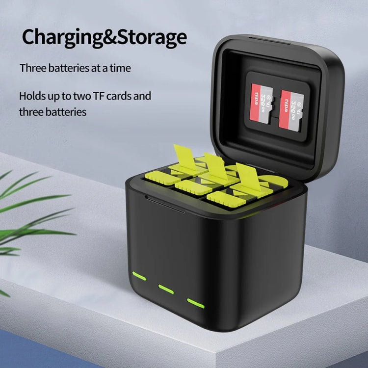 TELESIN GP-BCG-901 Storage Battery Charging Box For GoPro HERO12 Black / HERO11 Black / HERO10 Black / HERO9 Black(Single Charging Box) - Charger by TELESIN | Online Shopping South Africa | PMC TechLife | Buy Now Pay Later Mobicred