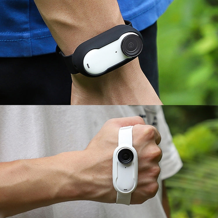 For Insta360 GO 3 / 3S Sunnylife IST-Q9335 Camera Silicone Case Wristband Bicycle Strap Expanding Accessories(Black) - free shipping - PMC TechLife - Order now!