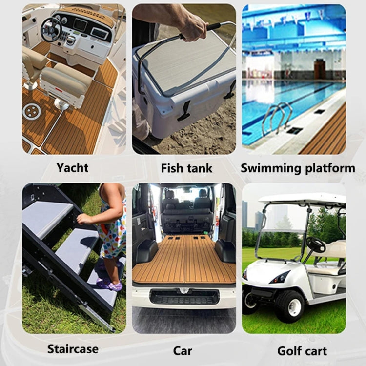 240x90x0.6cm Yacht RV Modification Imitation Teak Floor EVA Anti-slip Mat - Floor Mats by PMC TechLife | Online Shopping South Africa | PMC TechLife | Buy Now Pay Later Mobicred