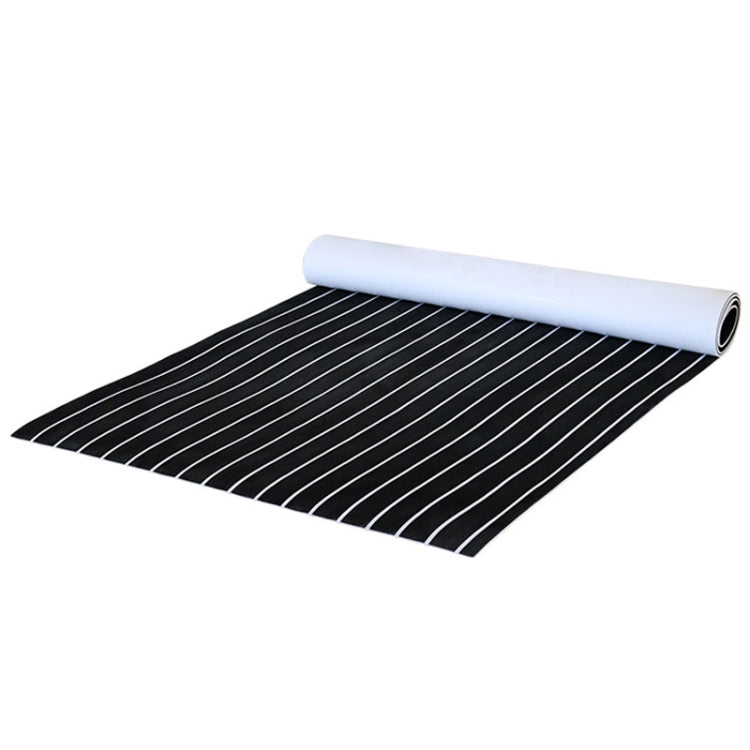 240x90x0.6cm Black White Yacht Imitation Teak Anti-Slip Deck EVA Mat - Floor Mats by PMC TechLife | Online Shopping South Africa | PMC TechLife | Buy Now Pay Later Mobicred