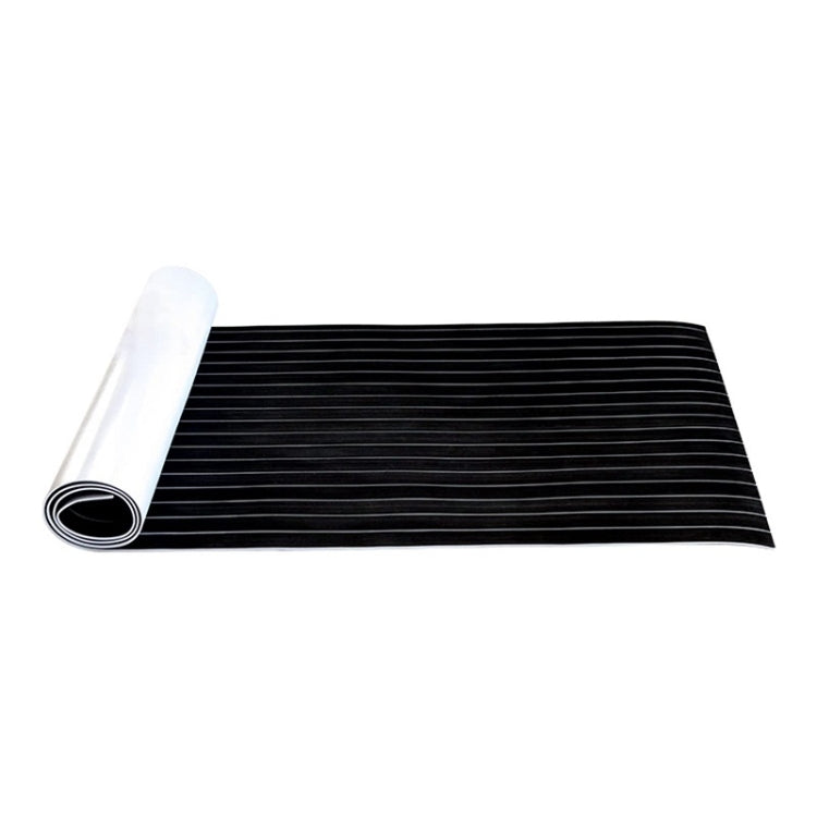 240x90x0.6cm Black White Yacht Imitation Teak Anti-Slip Deck EVA Mat - Floor Mats by PMC TechLife | Online Shopping South Africa | PMC TechLife | Buy Now Pay Later Mobicred