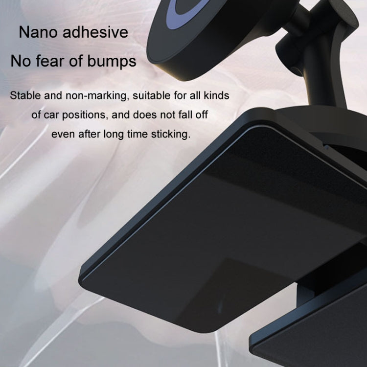Center Console 360 Rotating Magnetic Car Phone Holder Zinc Alloy Automotive Navigation Bracket(Black) - free shipping - PMC TechLife - Order now!