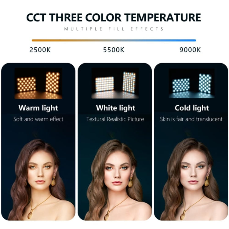 60 LEDs Rechargeable Clip Fill Light With Front & Back Clip Adjusted 3 Light Modes For Phone, Spec: B Type White - Selfie Light by PMC TechLife | Online Shopping South Africa | PMC TechLife | Buy Now Pay Later Mobicred