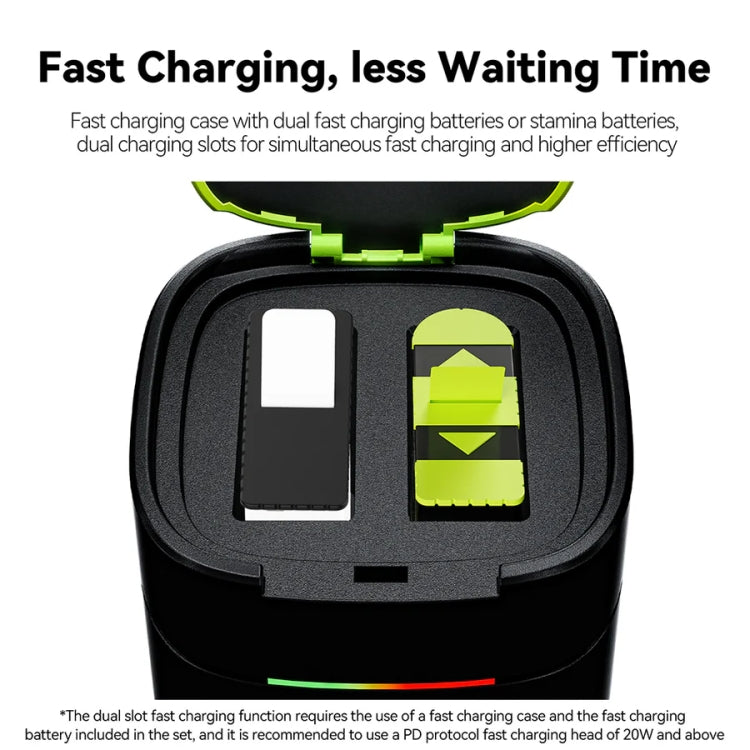TELESIN GP-FCK-B11 Fast Charged Battery Storage Charging Box For GoPro HERO12 Black / HERO11 Black / HERO10 Black / HERO9 Black(Single Charging Box) - free shipping - PMC TechLife - Order now!