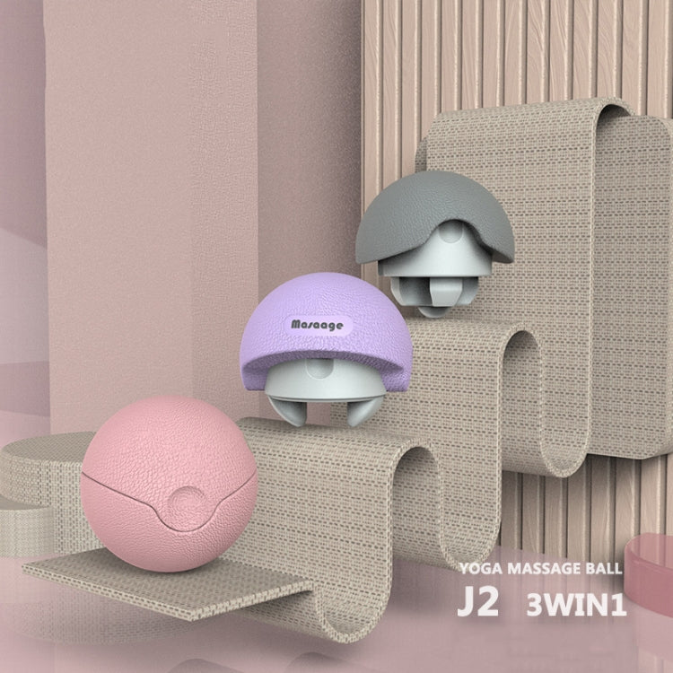 3-in-1 Multifunctional Fitness Yoga Massage Fascia Ball Cervical Meridian Massager(Purple) - free shipping - PMC TechLife - Order now!