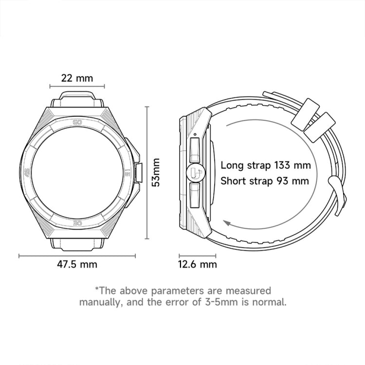 LOKMAT COMET2 PRO 1.46-Inch 5ATM Waterproof Bluetooth Call Smart Watch, Color: Brown Leather - free shipping - PMC TechLife - Order now!