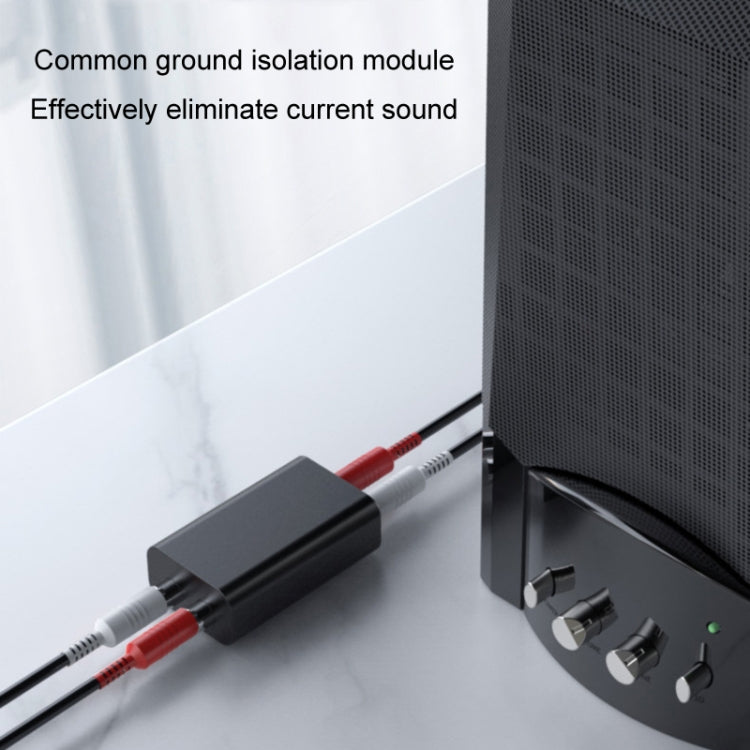 RCA Audio Ground Loop Isolator Anti-Interference Noise Reducer Eliminate Current Sound Bluetooth Receiver(Ellipse) - Live Sound Effects Processors by PMC TechLife | Online Shopping South Africa | PMC TechLife | Buy Now Pay Later Mobicred