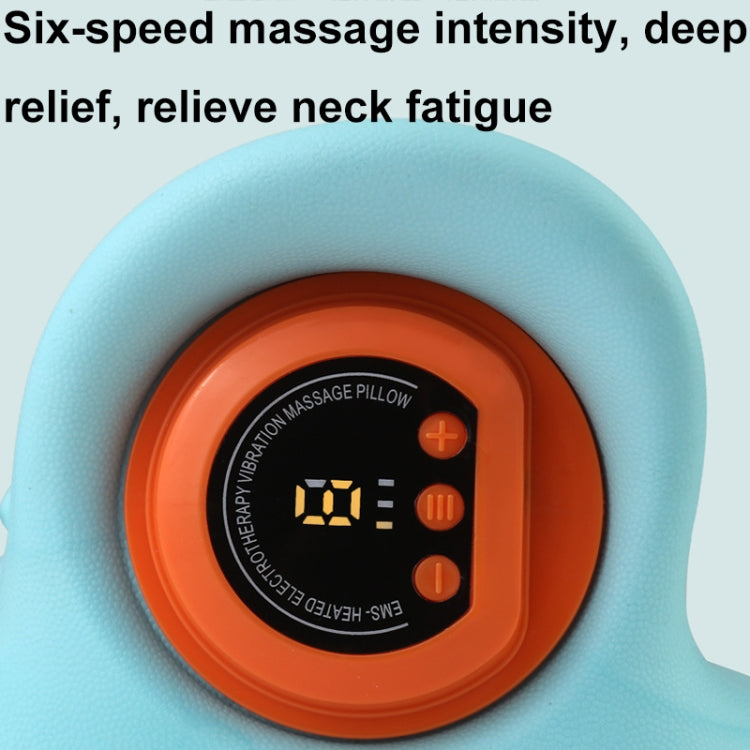 JJ-001 EMS Hot Compress Pulse Multifunctional Shoulder and Neck Massager(Blue) - free shipping - PMC TechLife - Order now!