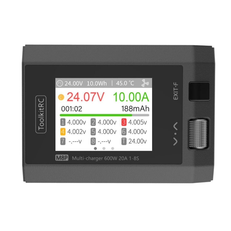 ToolkitRC M8P Aerial Model Drone Powerful Li-Po Battery Balance Charger(Black) - free shipping - PMC Jewellery - Order now!