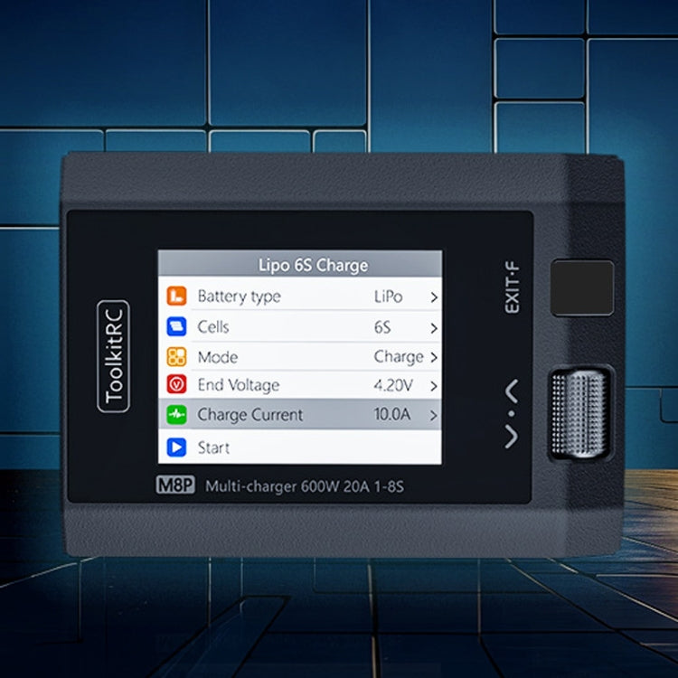 ToolkitRC M8P Aerial Model Drone Powerful Li-Po Battery Balance Charger(Black) - free shipping - PMC Jewellery - Order now!